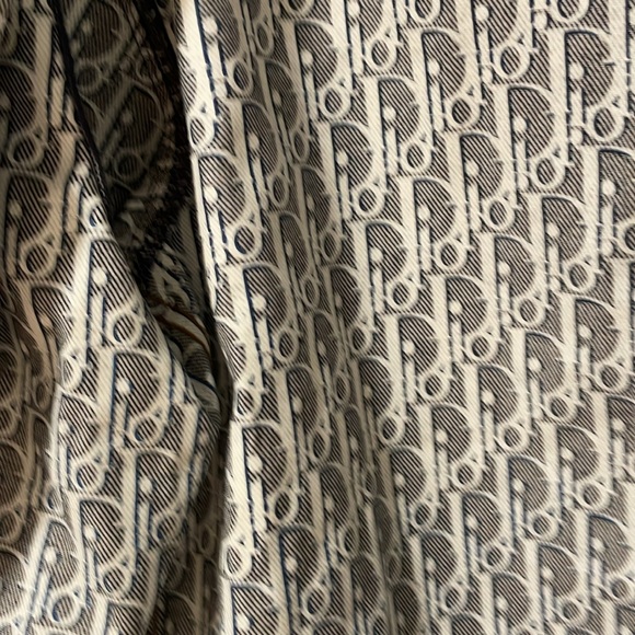 Dior oblique Jean shirt denim jacket size small Dior logo nwt retail 2050 shirt - Picture 4 of 7